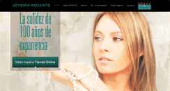 Desktop Screenshot of joyeriaregente.com